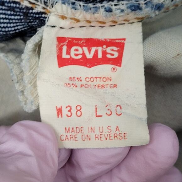 Vintage LEVIS 517 Ankle Jeans Womens 16 36x26 Bootcut Fraying - Picture 5 of 16